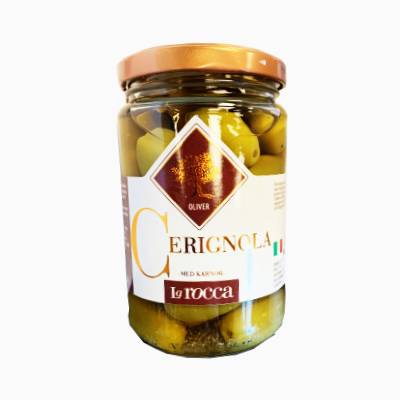 3. Bella di Cerignola oliver i glasburk